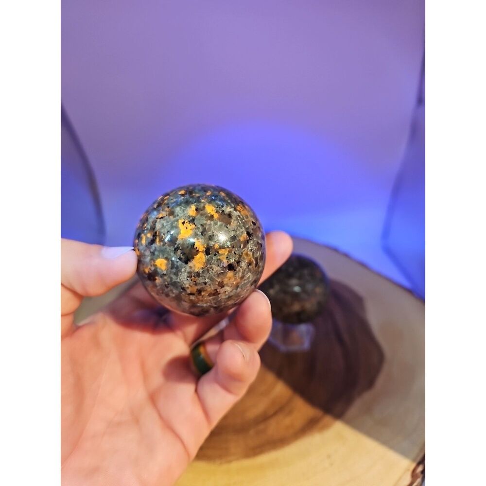 Yooperlite Stone Sphere 55mm 1 Each - CrystalCloud Company - Yooperlite Stone Sp
